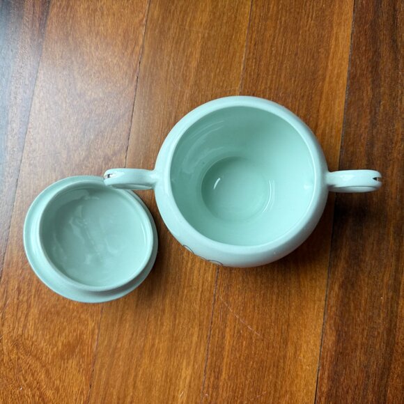 Vintage MCM China Nobility Permaware Atomic Daisies Floral Mist Cream & Sugar - Picture 5 of 11